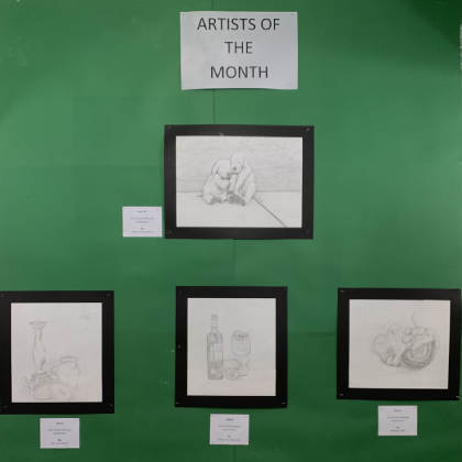  SJS Art Department Celebrates the Artists of the Month